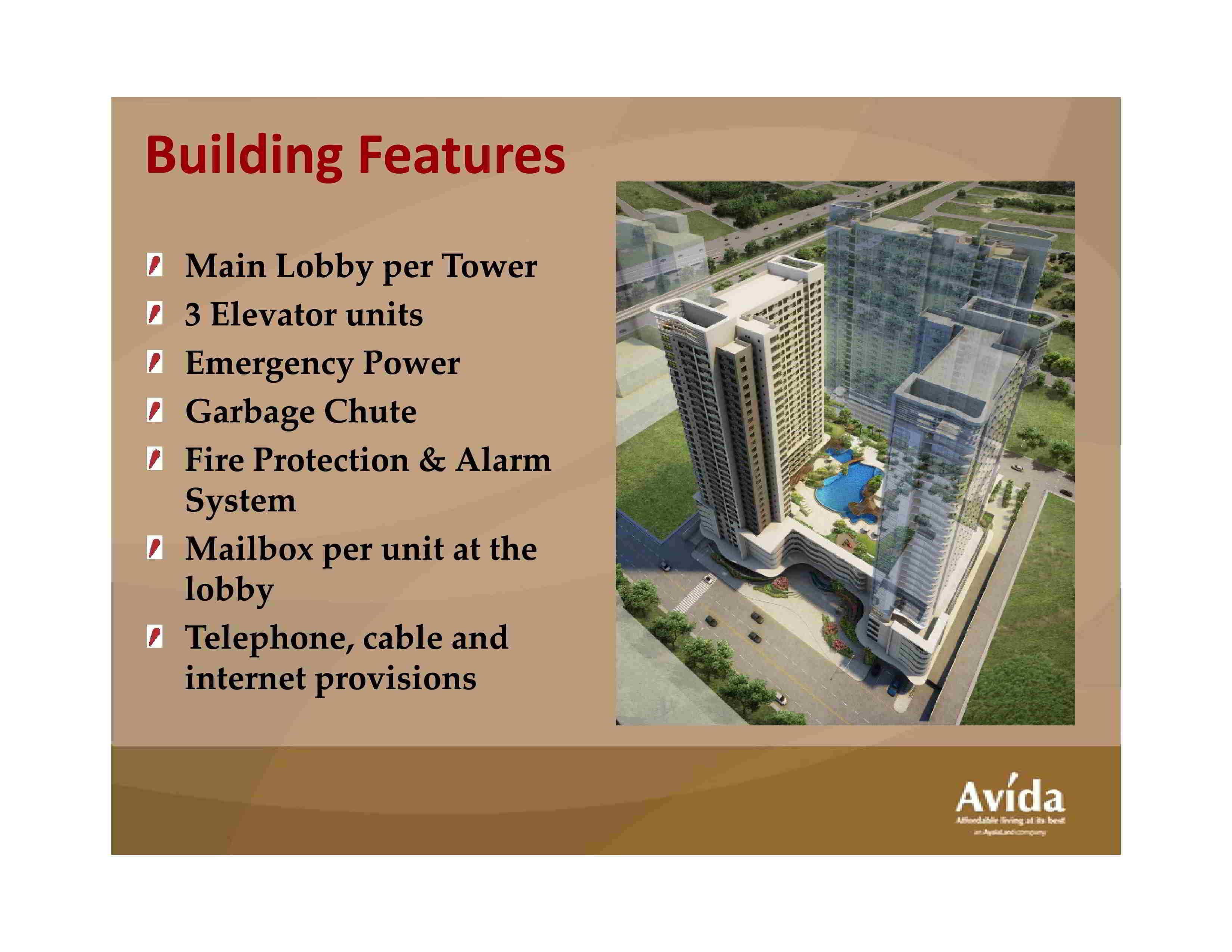 ASTEN TOWER AVIDA AMENITY